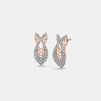 Twisted Radiance Diamond Earrings